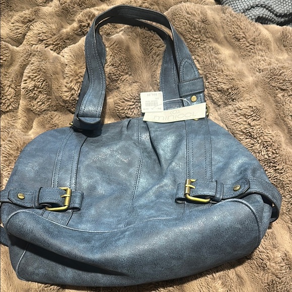 Minicci Handbags - Monicci-Blue Women's Bag & matching Wallet